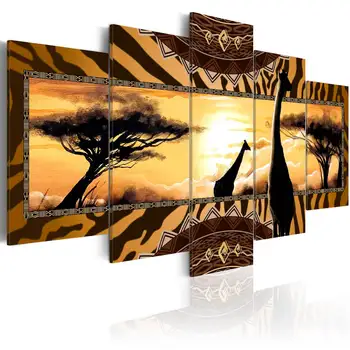 

Picture-African giraffes - 100x50 cm