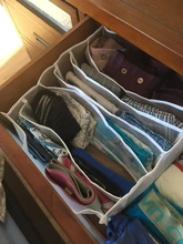 Organizador de armario para dormitorio, caja de almacenamiento para calcetines y ropa interior, cajón plegable, divisor