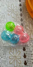 5pcs/Set Funny Cat Ball Toy Hollow Training Cat Interactive Toy Cat Bell Toy For Kitten