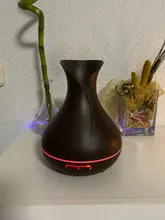 Humidificador de aire ultrasónico de 500ML, con Control remoto difusor de Aroma, luz LED que cambia de 7 colores, difusor de aceite esencial eléctrico inteligente