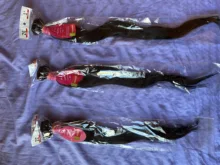 Vallbest-extensiones de cabello humano liso malayo, 100%, 1/3 mechones, Remy, negro azabache y Negro Natural