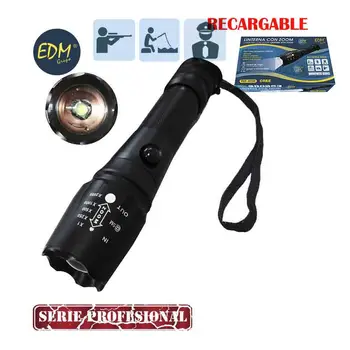 

TACTICAL FLASHLIGHT ZOOMABLE RECHARGEABLE 1 SUPERLED 10W BELIEVES XML-T6