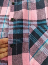 Plaid Shirts Blouses Oversized Women Top Long-Sleeve Blusas Loose Casual Cotton Ladies