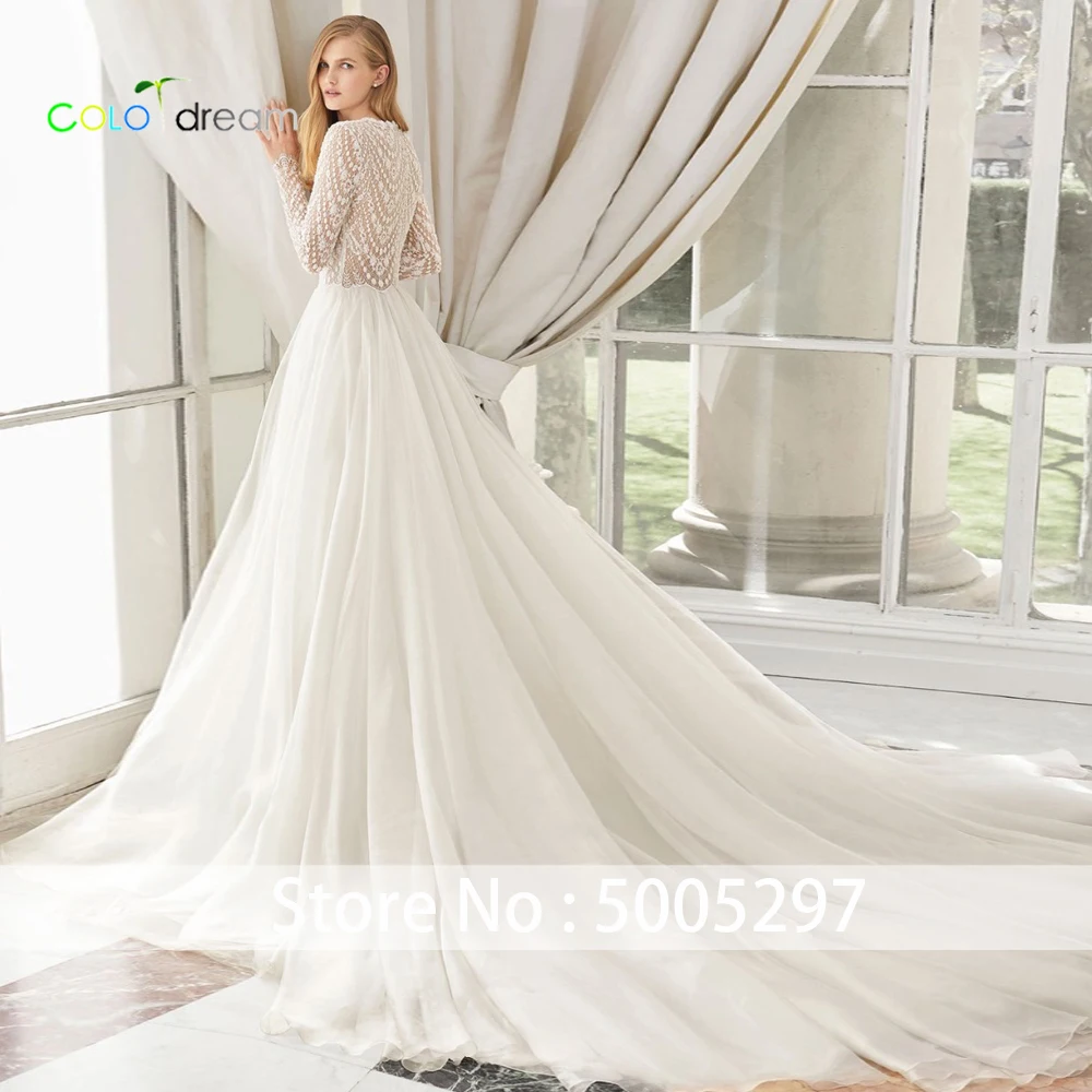 Торжественное платье трапециевидной формы vestido de novia со шлейфом средней длины