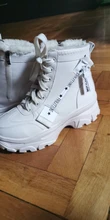Women Boots Ankle-Shoes Velvet Winter Casual Increase Autumn Plus Round-Head Warm