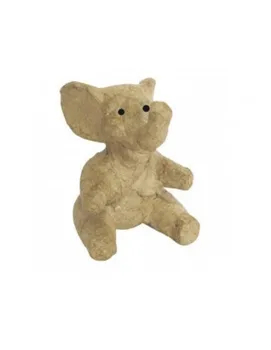 

ELEPHANT SITTING CARDBOARD STONE FOR DECOPATCH 11X10X17 CM