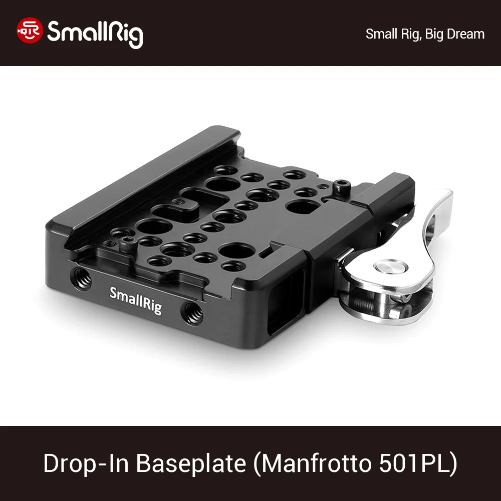 

SmallRig Drop-In Baseplate (Manfrotto 501PL QR Plate Compatible) For Tripods/Monopods/Cradle Heads/Rails/Lifting Base -2006