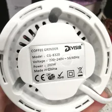 DEVISIB-Molinillo Eléctrico de café, 50g, con cuchilla de acero inoxidable y cepillo de tazón, incluyendo para hacer granos, nueces, especias, granos de azúcar