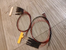 Microlitz con cable LED, resistencia de 8-12V, 20cm, bricolaje, 9 colores a elegir, 100 unidades, 0805 SMD