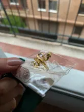 Anillo de serpiente de estilo Retro para hombre y mujer, anillo ajustable abierto en forma de serpiente Punk, Color dorado, regalo de joyería