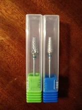 1 Uds cerámica de carburo de tungsteno de broca para rebaba Bits cono de fresado para manicura máquina de taladro eléctrico poco Máquina Herramienta de uñas