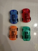 Mini vehículo extraíble de dibujos animados para niños, juguetes de fiesta de cumpleaños para niños, modelo educativo divertido de plástico, juguete para regalo, 1 ud.