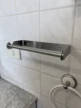 Stainless Steel Paper Towel Holder Punch-Free Towel Rack Wall Mounted Roll Paper Stand