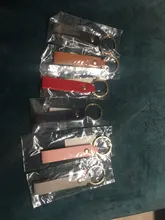 LLavero de cuero sintético para hombre y mujer, 8 colores, regalo de negocios, llavero para hombre y mujer, correa para llave de coche, billetera para la cintura, llaveros