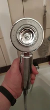 Shower-Head Chrome-Booster Water-Saving Handheld Double-Sided High-Pressure Dual-Function