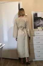 Summer Dresses Buttons V-Neck Lace-Up Oversize Colorfaith Women Spring Vintage Casual