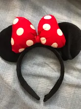 ZAFILLE-cintas para el pelo de orejas de Minnie para niña, cinta para el pelo para sesión de fotos, sombreros de fiesta de cumpleaños, accesorios para el cabello para niña