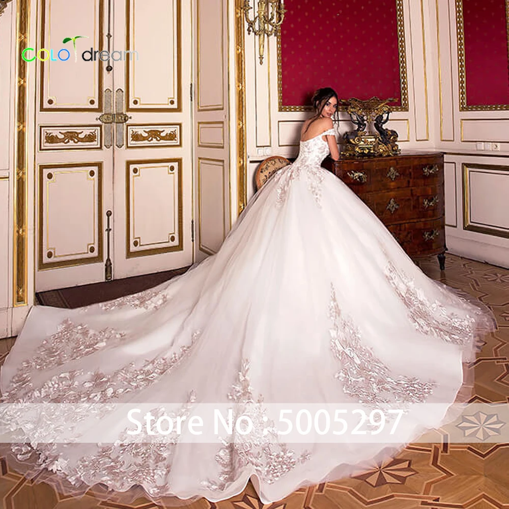 Свадебное платье бальное платье vestido de novia с вырезом лодочкой собора/Королевского поезда