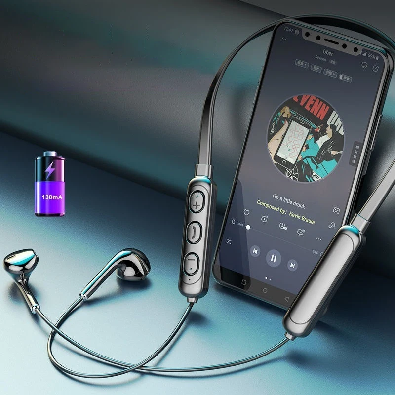 Беспроводные Bluetooth наушники Спортивная гарнитура для бега IPX5 водонепроницаемые