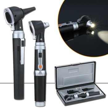 

Professional Otoscopio Ear Cleaner Medical Otoscope Set XHL Bulb Diagnostic Home Travel Physician With 8 Tips For Adult Kid Ear