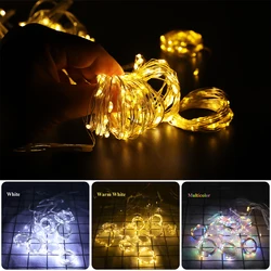 LED String Lights Christmas Decoration Remote Control USB Wedding Garland Curtain 3M Lamp Holiday For Bedroom Bulb Outdoor Fairy