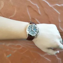 Relojes de lujo de cuarzo de los hombres relojes correa de cuero impermeable 30M de los hombres de moda gratis reloj con envío para hombres reloj con encendedor