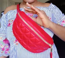 Riñonera de cuero PU para mujer, Bolso pequeño de Color sólido, a la moda para verano, para teléfono