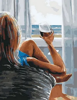 

Painting by numbers paintboy GX 28551 with a glass of wine 40x50 cm