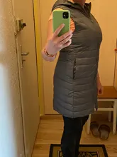 SEDUTMO-Chaqueta de plumón de talla grande 3XL para mujer, chaleco con capucha largo ultraligero, abrigo informal, Parkas delgadas ED913