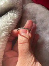 Anillo de compromiso clásico de circonia cúbica para mujer, sortija de Zirconia cúbica, Color oro rosa, Cristales austriacos