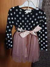 Tulle Dress Clothing Girls Long-Sleeve Floral Elegant Kids Princess Children