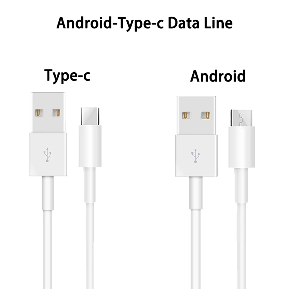 USB кабель для передачи данных и быстрой зарядки Android белый
