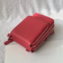 Bolso pequeño de verano para mujer, para uso diario, disponible en diferentes colores, permite llevar el teléfono móvil y cuenta con portatarjetas, envío directo