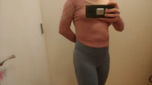 Mujer Yoga pantalones de cintura alta, gimnasio entrenamiento vientre Control Fitness Leggings deportivos Running mallas de elevación de glúteos