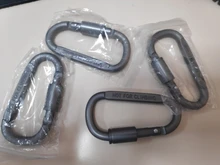 Kit de mosquetones para camping, herramienta de aluminio para supervivencia, gancho para escalada, campamento, exteriores, montañismo, GYH, 4 unidades