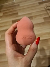 IMAGIC-esponja de maquillaje, esponjilla en forma de lágrima para aplicación de base y corrector en crema, esponja suave, mojar abundantemente con agua antes de utilizar, venta al por mayor