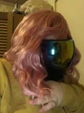 Msholy-peluca ondulada rosa con flequillo Bob corto, Pelo Rizado Bob, pelucas púrpuras sintéticas Rojas, rubias y verdes, Cosplay de alta temperatura