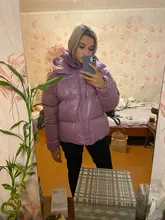 Womens Puffer Jacket Parkas Hooded-Coat Outwear Harajuku Korean-Fashion Winter