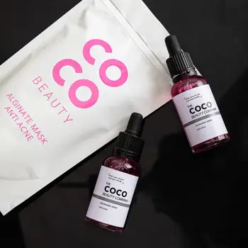 

Косметика COCO BEAUTY комплекс против воспалений альгинатная маска и сыворотка niazinamide