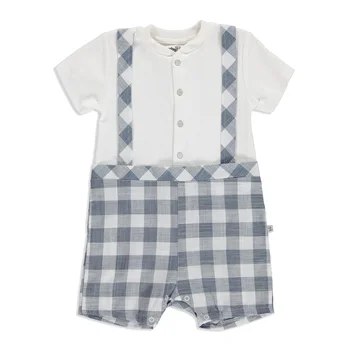 

ebebek BabyZ Summer Baby Boy Short Sleeve Turtle Neck Romper