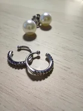 ModaOne-pendientes sencillos de circonio para mujer, aretes de Plata de Ley 925, joyería para la oreja