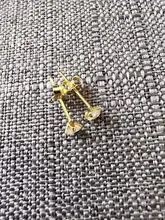 CANNER-Pendientes de plata de ley 925 auténtica para mujer, Mini Pendientes de tuerca de cuatro garras, Diamante de circonita, joyería Coreana de oro