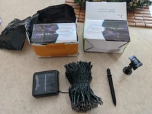 Light Fairy-String Wedding-Decoration Christmas Garden Solar Waterproof Holiday LED 7M