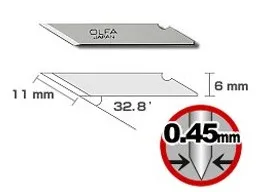 Replaceable Blade Olfa (олфа) OL-KB 25 PCs | Инструменты