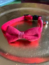 Collar de gato de terciopelo con lazo liso para cachorro, Chihuahua, con campana, hebilla de seguridad ajustable, pajarita para gatos, accesorios para mascotas