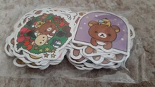 10/50/100 unids/set Kawaii Rilakkuma oso pegatinas con dibujos animados para guitarra DIY juguete bicicleta portátil monopatín equipaje Decoración