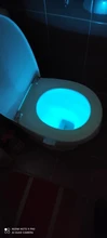 Toilet-Seat Luminaria-Lamp Motion-Sensor WC Backlight Smart Waterproof 8-Colors PIR 