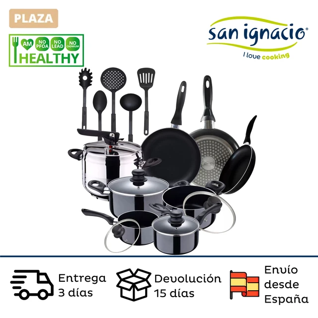  San Ignacio Cookware, Stainless Steel, 8 Pieces Bateria Copper  : Home & Kitchen