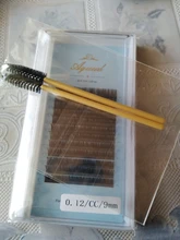 AGUUD-extensiones de pestañas individuales de Cachemira, bandejas de extensión de 0,03-0,20mm, volumen C CC D DD, 3D sedoso, ruso, maquillaje Cilios