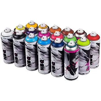 

NBQ Pro matte 400 ml popular colors 18 PCs Graffiti Street Art Mural Spray paint